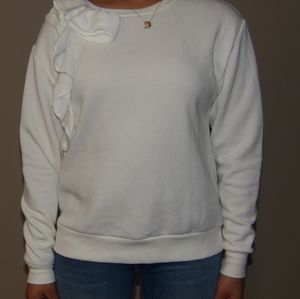 simply bera verawang women sweater sleeve size xs color white